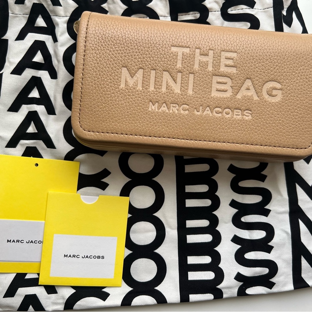 Marc Jacobs Camel Mini Crossbody Tote Bag